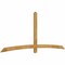 Ekena Millwork Bellingham Rough Sawn Timber Gable Bracket, Western Red Cedar, 108"W x 45"H x 2"D x 4"F, 10/12 Pitch GBW108X45X0204BEL00RWR - alternate 5